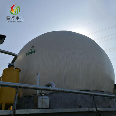 Tanque de almacenamiento de gas de doble membrana flexible para biogás y gas de almacenamiento de aguas residuales
