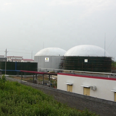 Sellado del tanque de fermentación de biogás con pintura de pulverización anticorrosiva