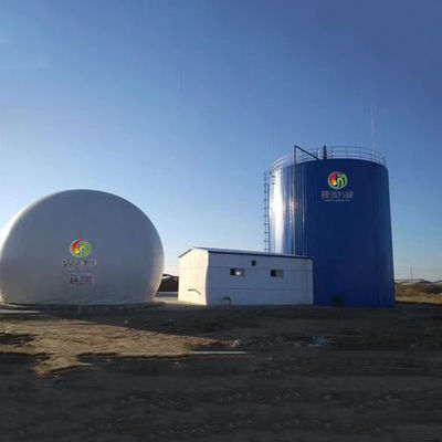 Tanque de sujeción plástico del biogás del tanque del biogás en planta del biogás