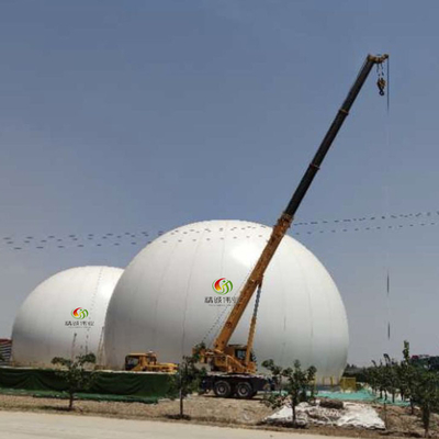 Instalar un contenedor de biogás para biogás y equipos de tratamiento de aguas residuales