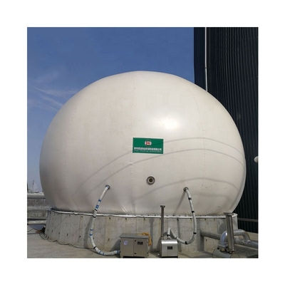 Tenedor anticorrosión del biogás de la membrana doble para el almacenamiento de gas