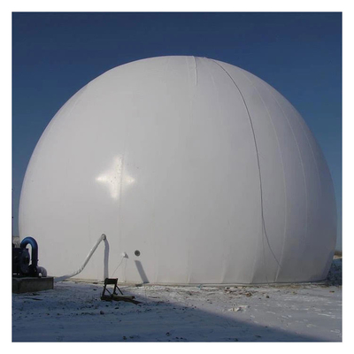 Contenedor de biogás de material PES PVC PDFE antióxido para gas de almacenamiento