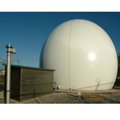 Tanque de almacenamiento de gas de doble membrana flexible en biogás y aguas residuales