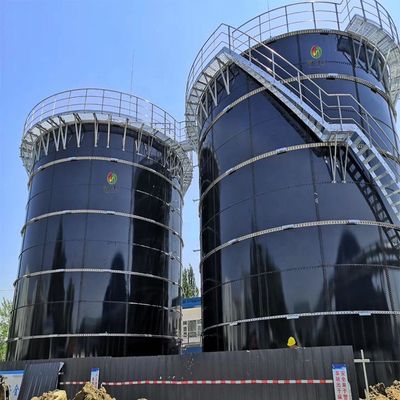 Reactor anaeróbico de control automático con placa de acero Q235B