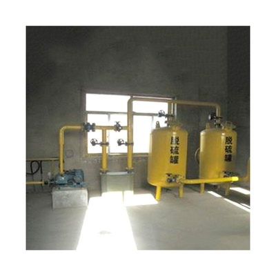 Sistema de purificación de biogás de desulfuración en seco con control automático de eficiencia