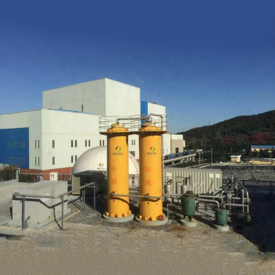 Planta de purificación de biogás de acero que garantiza un combustible industrial limpio y fiable