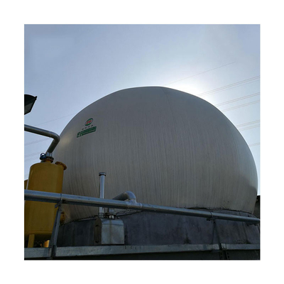 tenedor de gas del biogás de la película del doble 880m3 que recicla la corrosión anti