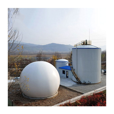 tenedor de gas del biogás de la película del doble 880m3 que recicla la corrosión anti
