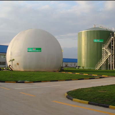 Membrana dual anaerobia automática del tenedor de gas del biogás del tenedor de gas de Tecon