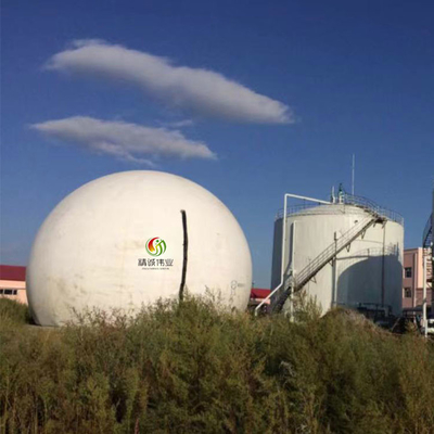 Tanque de almacenamiento de gas de doble membrana flexible para el contenedor de gas de biogás