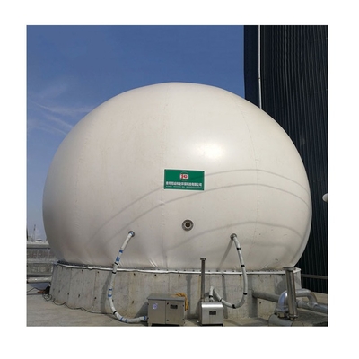 tenedor de gas del biogás de la película del doble 880m3 que recicla la corrosión anti