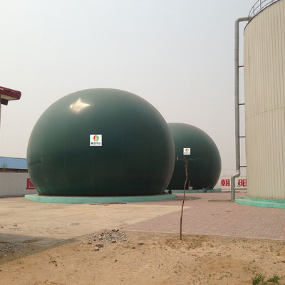 Instalar un contenedor de biogás para biogás y equipos de tratamiento de aguas residuales