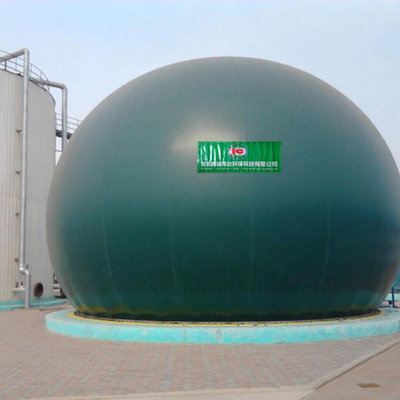 Instalar un contenedor de biogás para biogás y equipos de tratamiento de aguas residuales