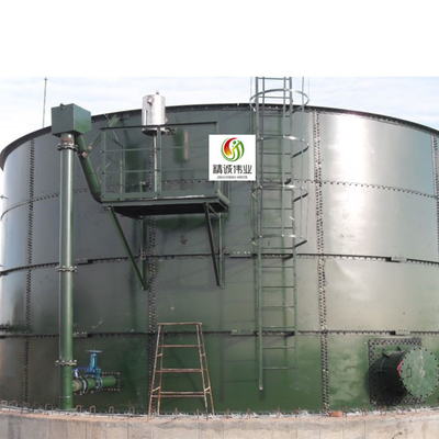 El tanque de digestión anaerobia anaerobio del tanque séptico del digestor de CSTR para las granjas de ganado