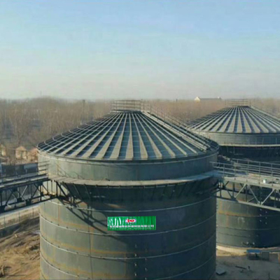 El tanque séptico del digestor anaerobio del tanque RNG del digestor del biogás de WWTP 800m3